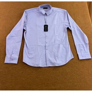 Tailored Athlete Mens XXXL Purple Muscle Fit Long Sleeve Button Up Shirt NWT